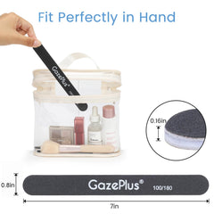 GAZEPPLUS travel-friendly nail files compact for home or salon use