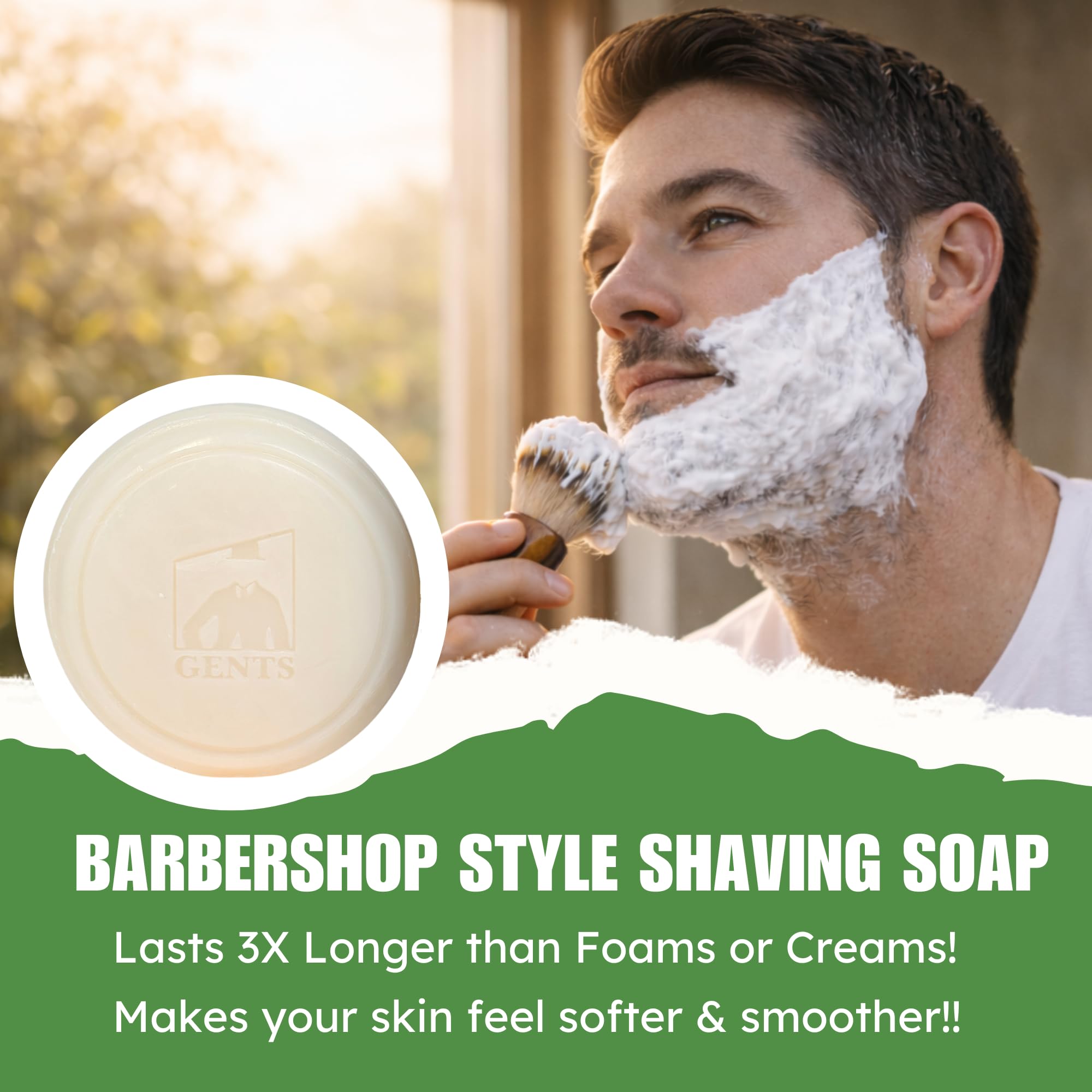 GBS barbershop-level cushioning for accurate, effortless strokes