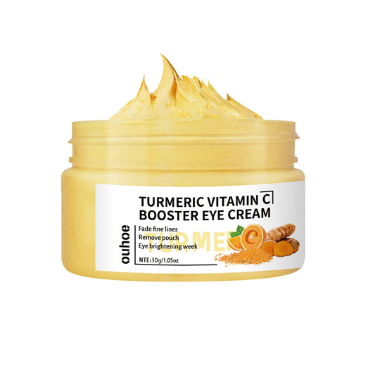 gcdat turmeric eye cream bottle with applicator demonstrates gentle brightening.