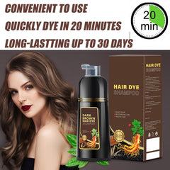 GDRFNP Hair Dye Shampoo lather and massage to activate color while washing.