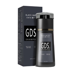 GDS Shampoo Black 4-in-1 bottle shown for color and care at home