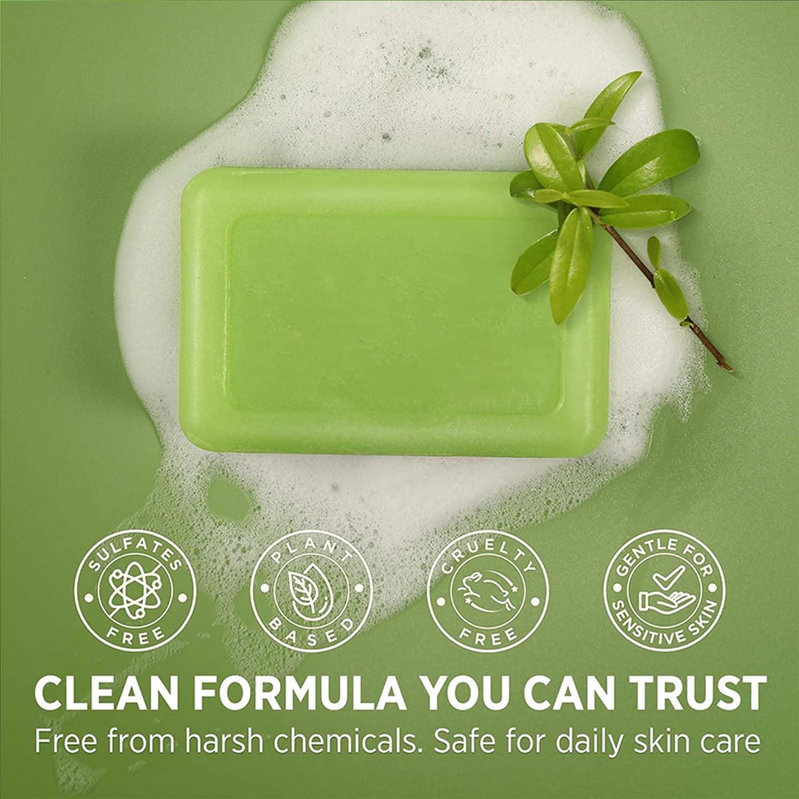 GDS Veloma soap rich lather closeup demonstrates foamy, thorough cleanse for body and face.
