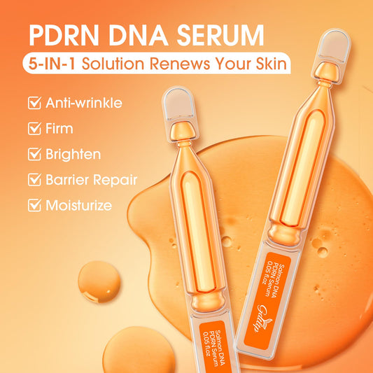 GDTLTP Salmon DNA Serum single-use ampoule pack highlighting convenient daily doses