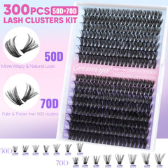 Geeneiya 70D lash clusters deliver fuller, voluminous eye fringe.