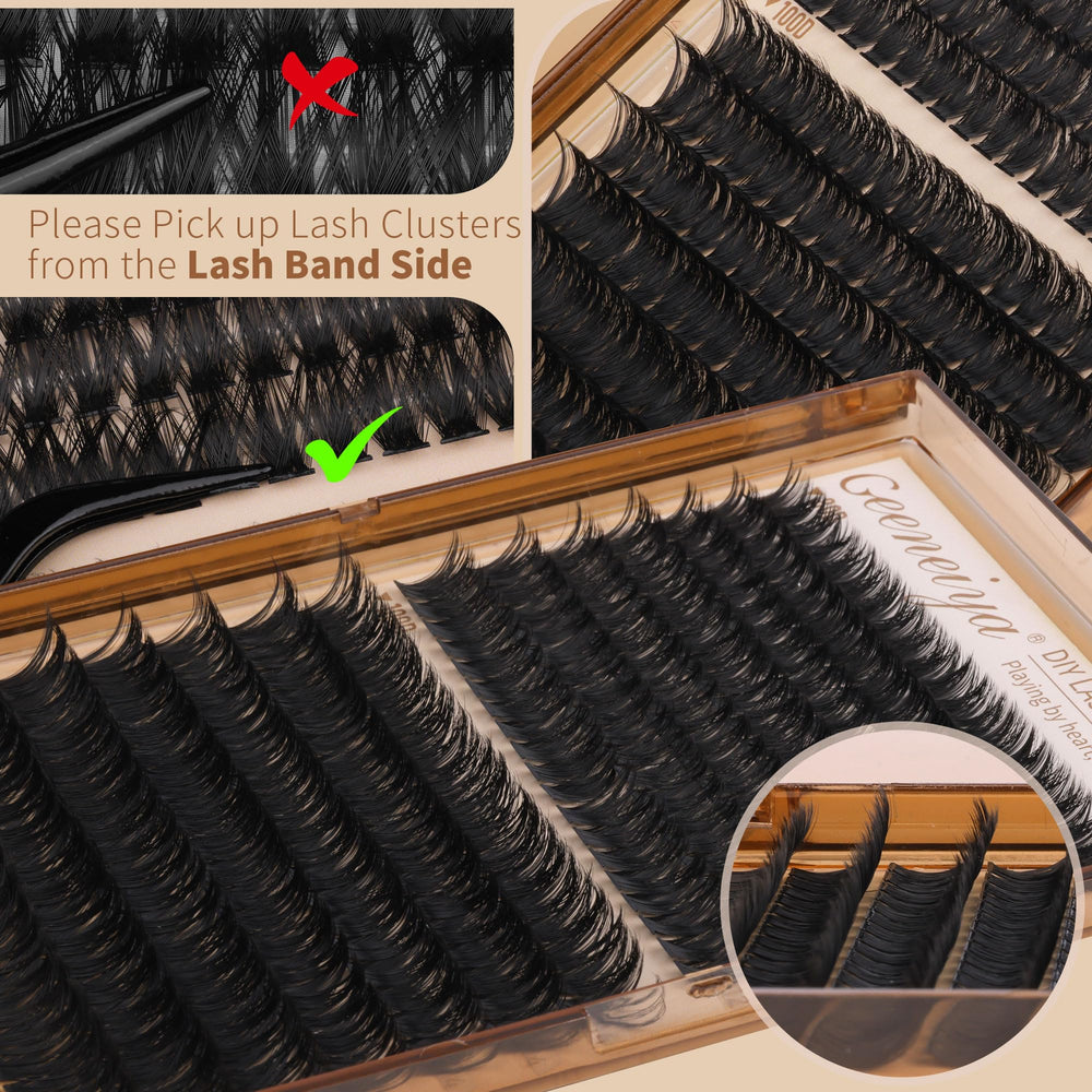 Geeneiya at-home DIY lash-extension setup for salon-style results
