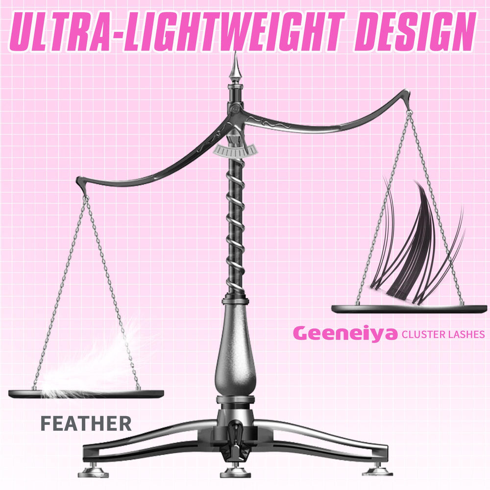 Geeneiya beginner tweezers image emphasizes precise placement for flawless results