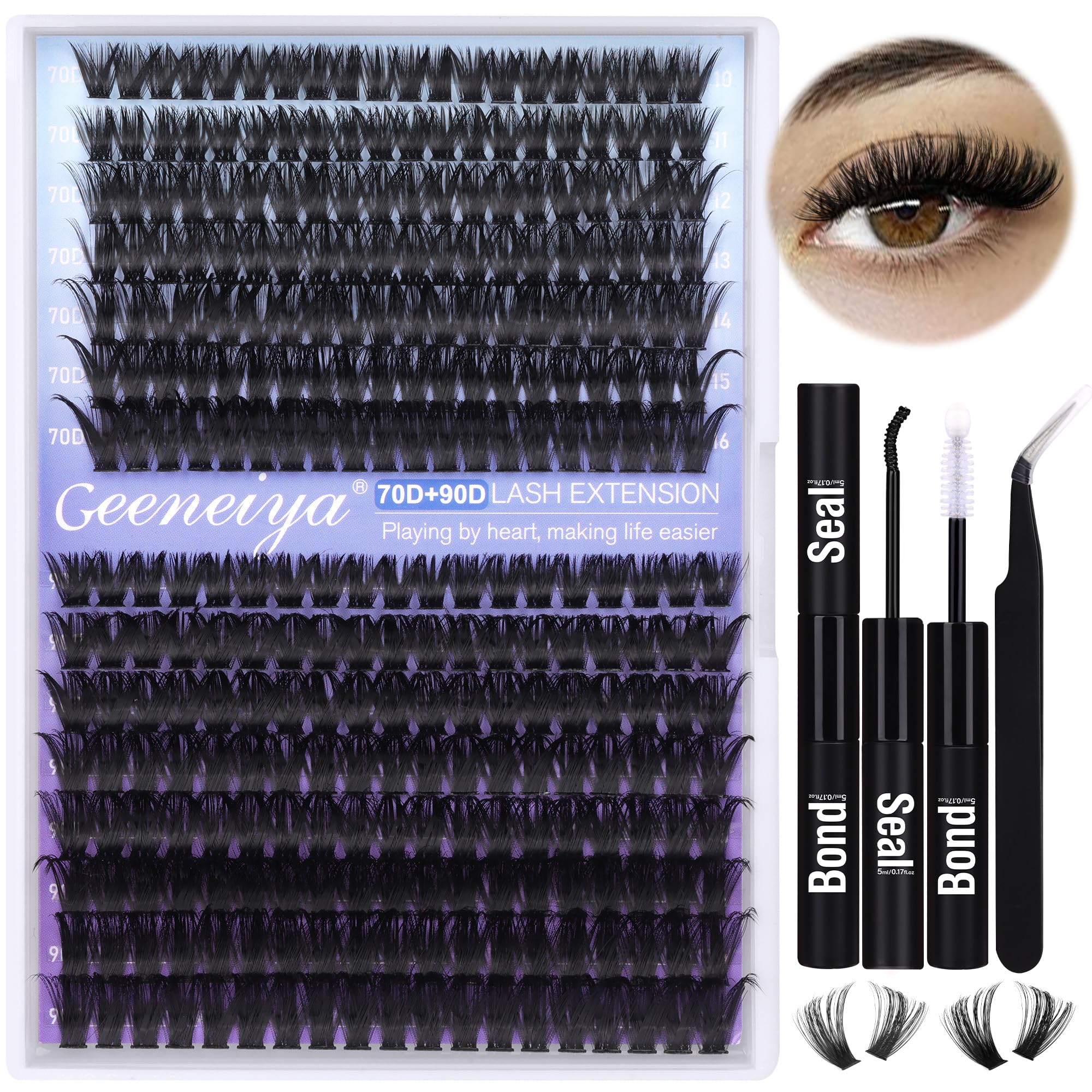 Geeneiya DIY lash kit in compact package for home use