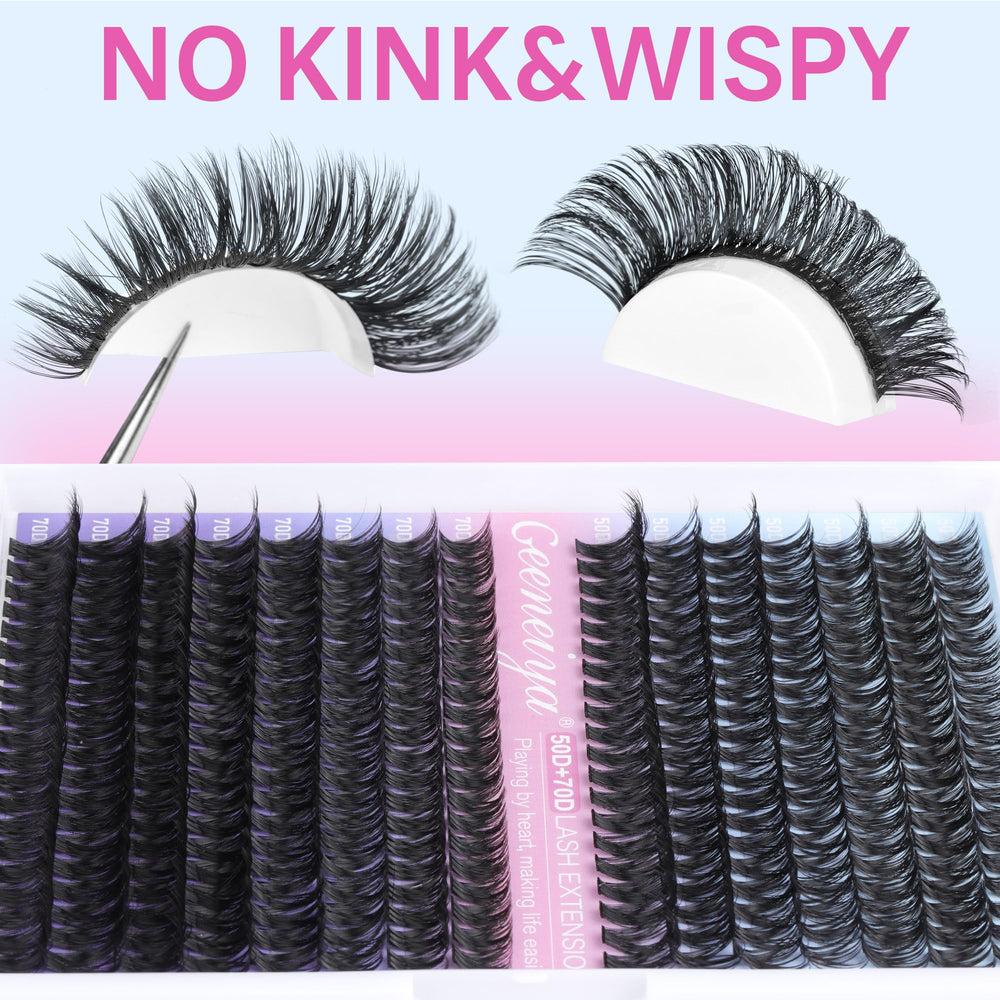 Geeneiya Lash Tweezers provide precise grip for easy placement.