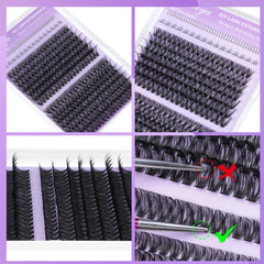Geeneiya natural look 10-16mm extensions blend with your lashes.
