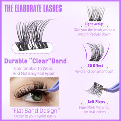 Geeneiya wispy 3D lash clusters deliver a light, natural flutter