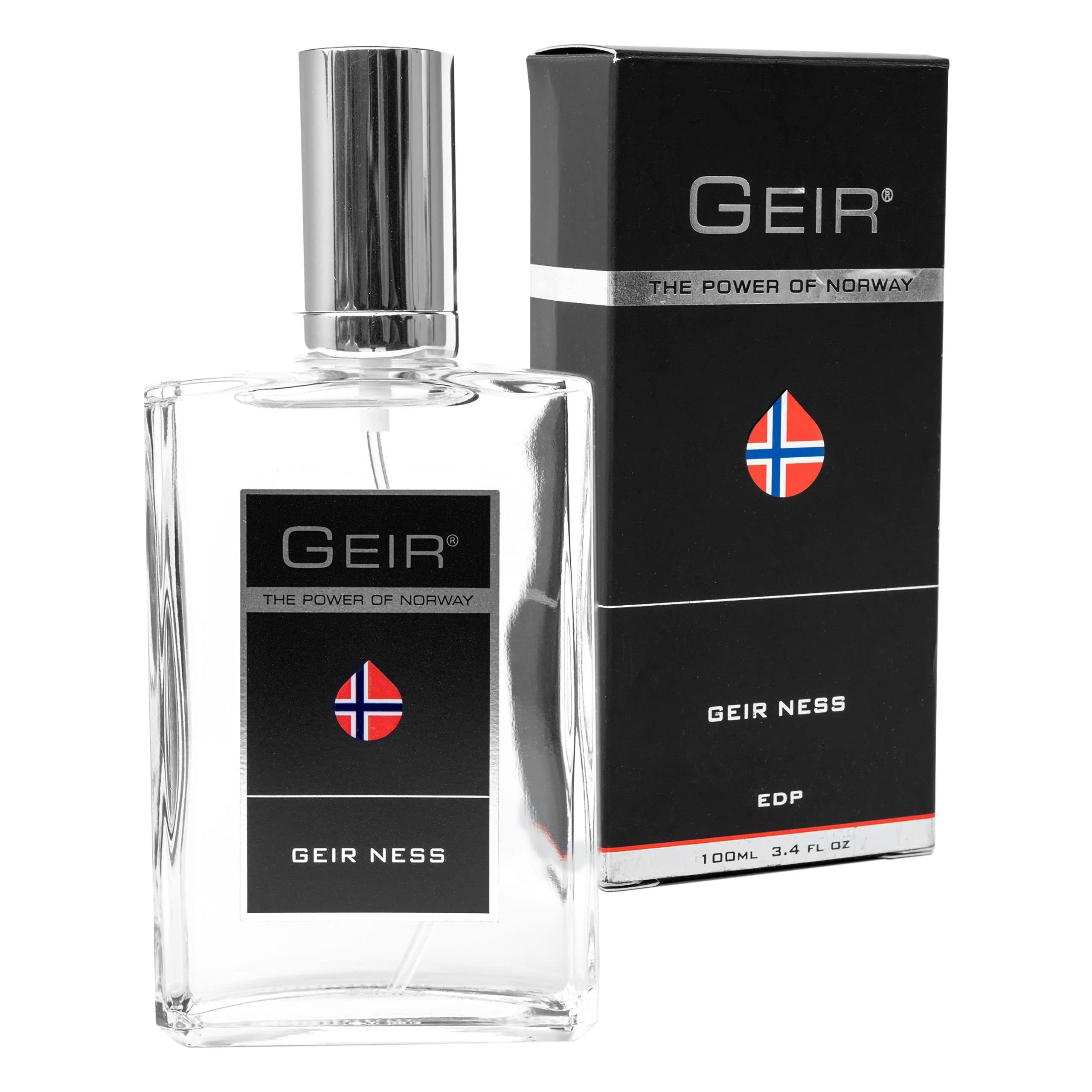 Geir Ness Eau de Parfum bottle close-up highlighting fresh Norwegian mountain notes