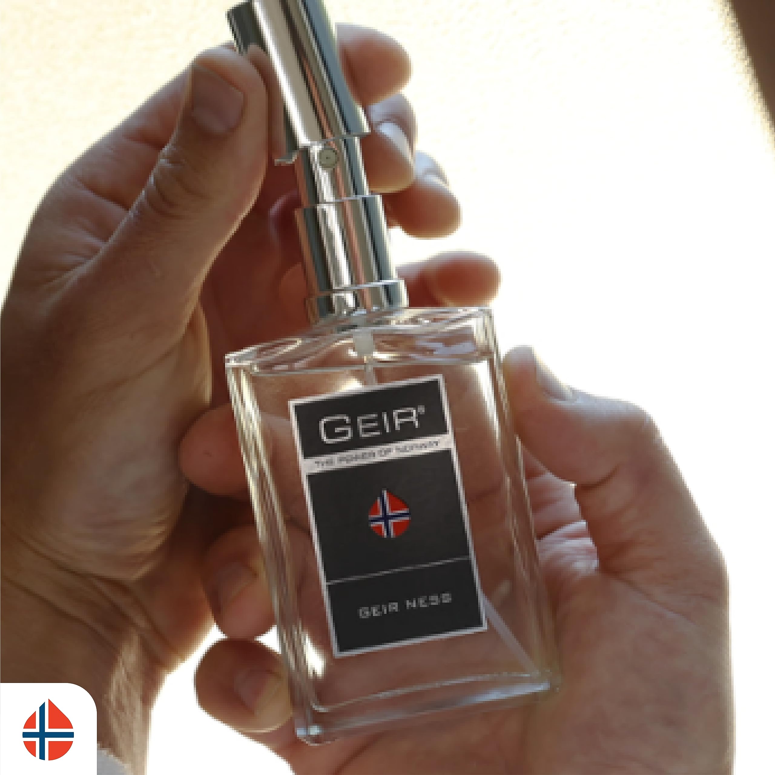 Geir Ness packaging close-up emphasizes premium ingredients and craftsmanship