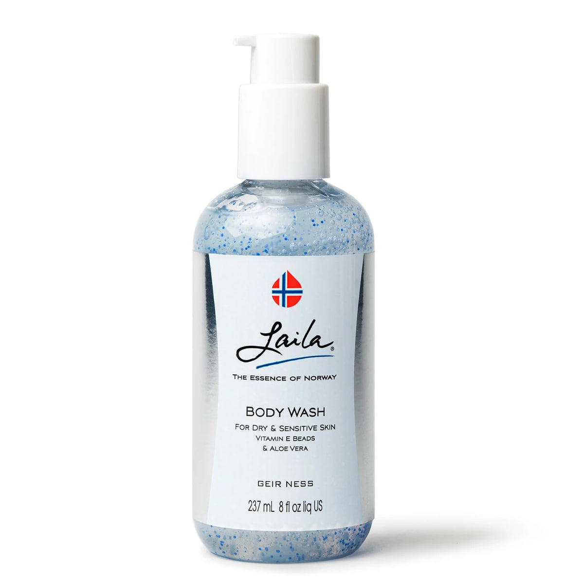 Geir Ness Laila Body Wash bottle front view for a gentle, luxurious cleanse.