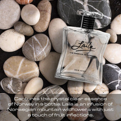 Geir Ness Laila floral-note visual highlights a fresh Nordic mood.