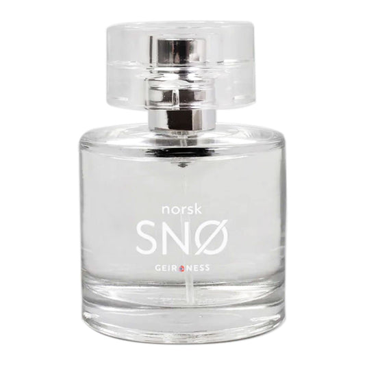 Geir Ness Norsk Snø EDP bottle in display for unisex wear