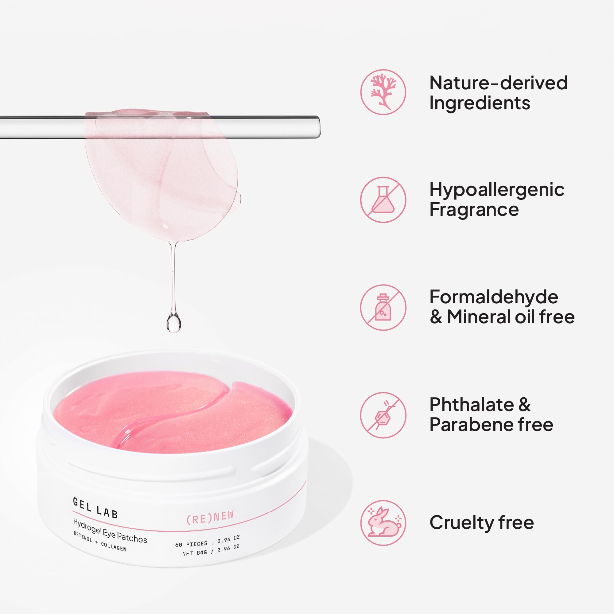 Gel Lab Renew lifestyle shot with dewy glow around eyes after use