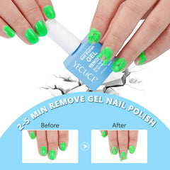 Gel Polish Remover 3-Pack shows nails after removal, ready for art.