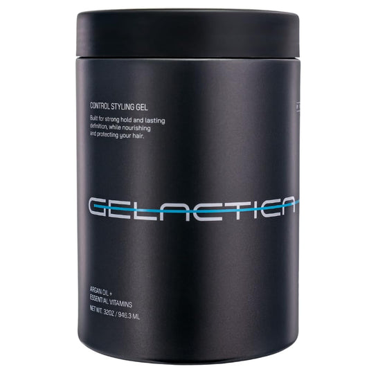 Gelactica Max Control bottle pour for easy dispensing during styling.
