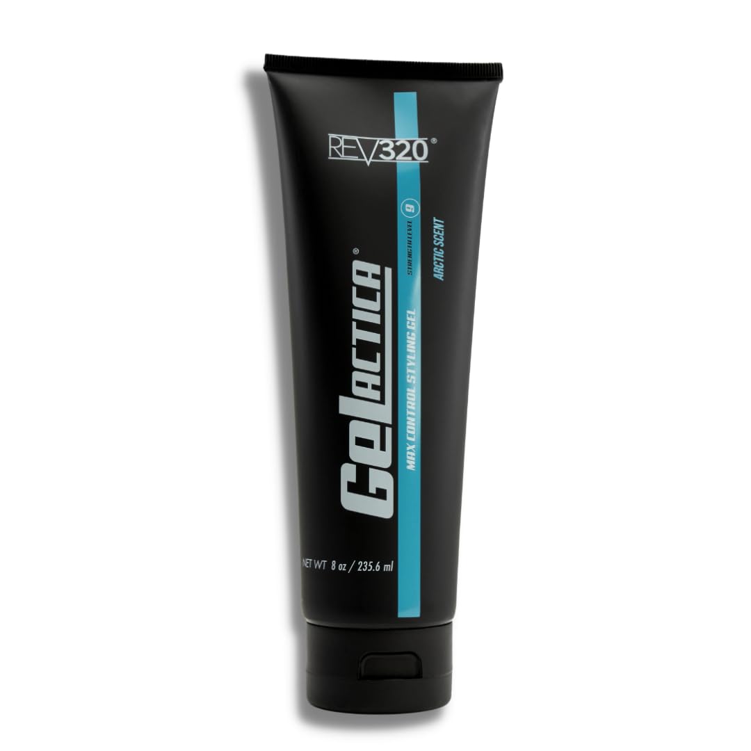 Gelactica Max Control bottle pour shows easy dispensing for quick styling.