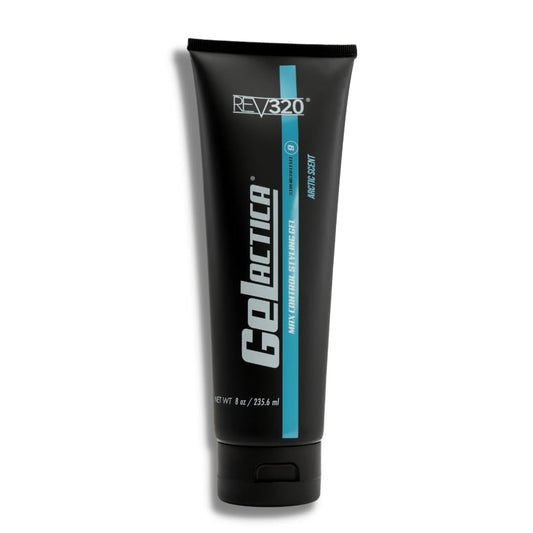 Gelactica Max Control bottle pour shows easy dispensing for quick styling.