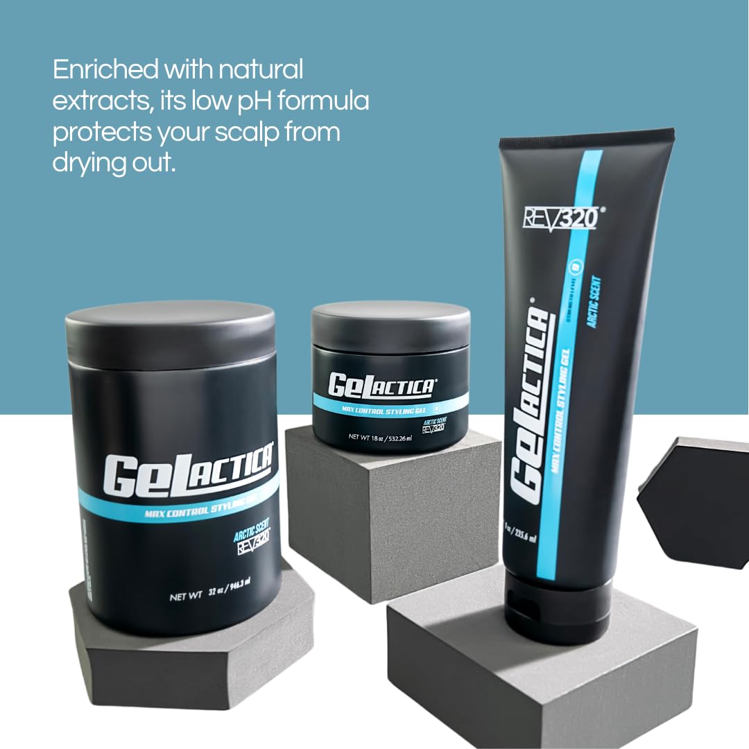 Gelactica Max Control water-based formula rinses out easily.