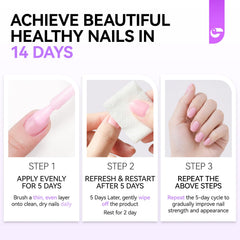 Gelike ec 8-in-1 nail strengthener bottle supports growth and resilience
