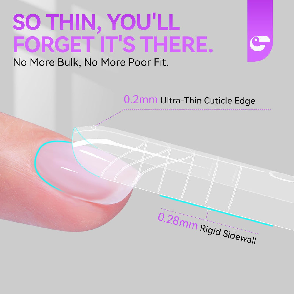 Gelike EC reusable plastic forms offer eco-friendly salon results.