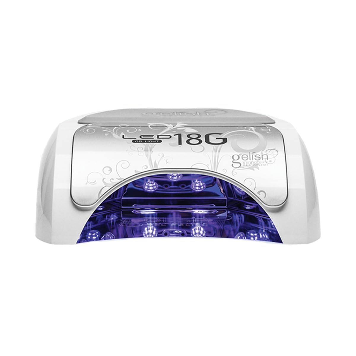 Gelish 18G Classic LED Light in front view, compact and ergonomic for home or salon use.