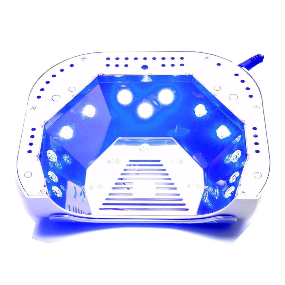 Gelish 18G Classic LED Light shown during a manicure demonstration.