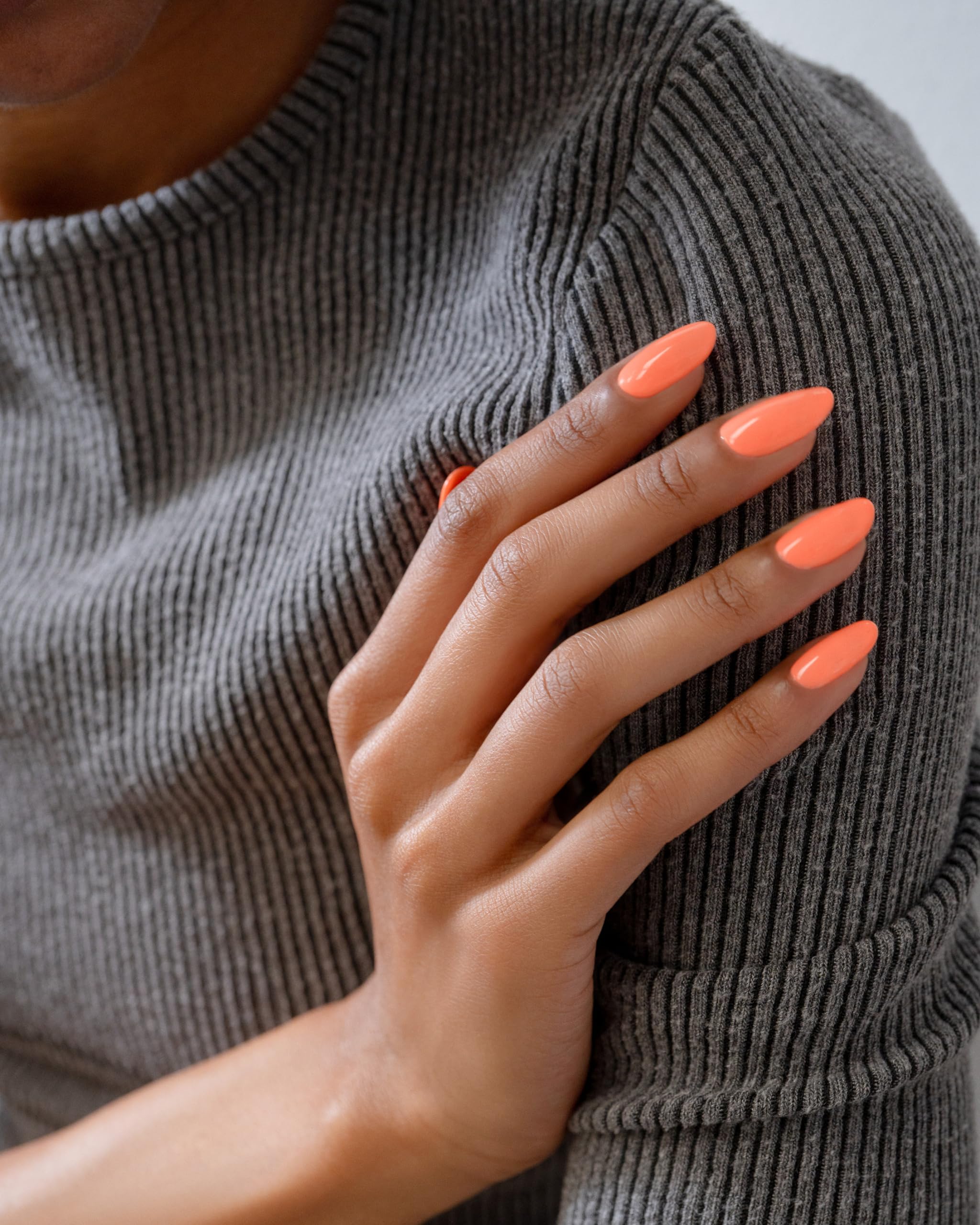Gelish ColorFusion dip powder enables even coverage with controlled resin absorption.