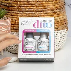 Gelish ergonomic cap packaging for easy, comfortable nail services.