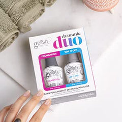 Gelish laser-cut bristles close-up delivering streak-free color.