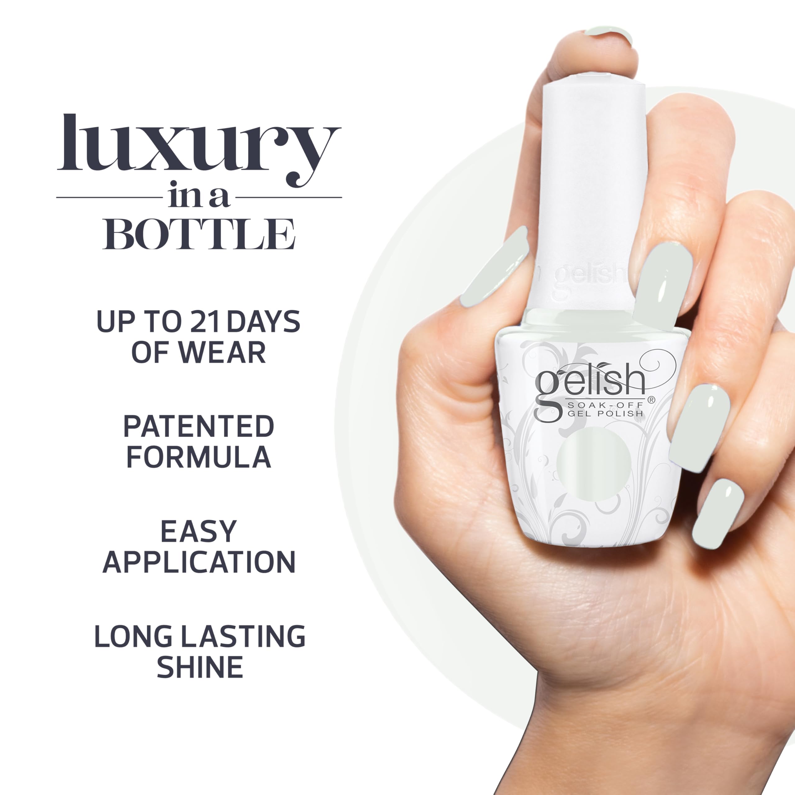 Gelish Living Our Life collection bottle in bold shade for day or night.