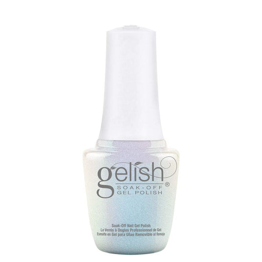 Gelish Mini bottle with brush shows precise application for home manicures.
