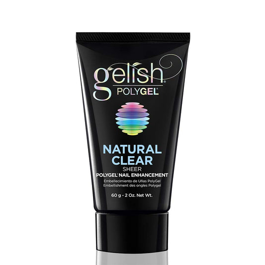 Gelish PolyGel Brand bottle pour enables precise starts for a seamless manicure.