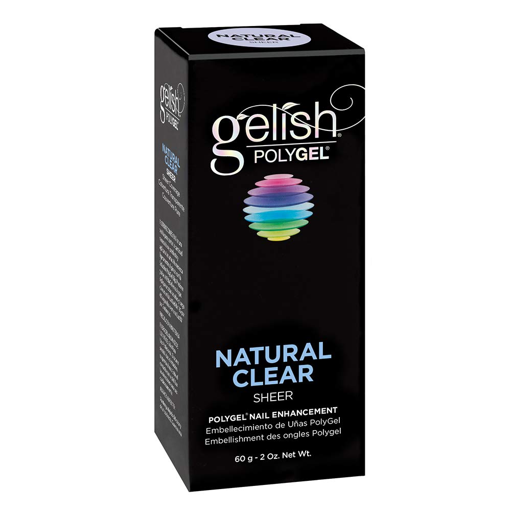 Gelish PolyGel Brand application on a nail demonstrates stable pressure for a flawless finish.