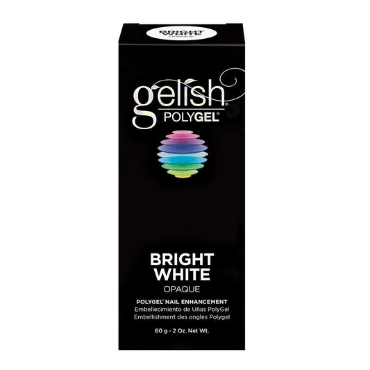Gelish PolyGel Brand sculpting session with brush and slip solution for precise shapes.