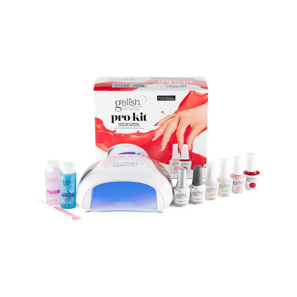 Gelish Pro Kit Pro LED Light for quick, even curing at home.