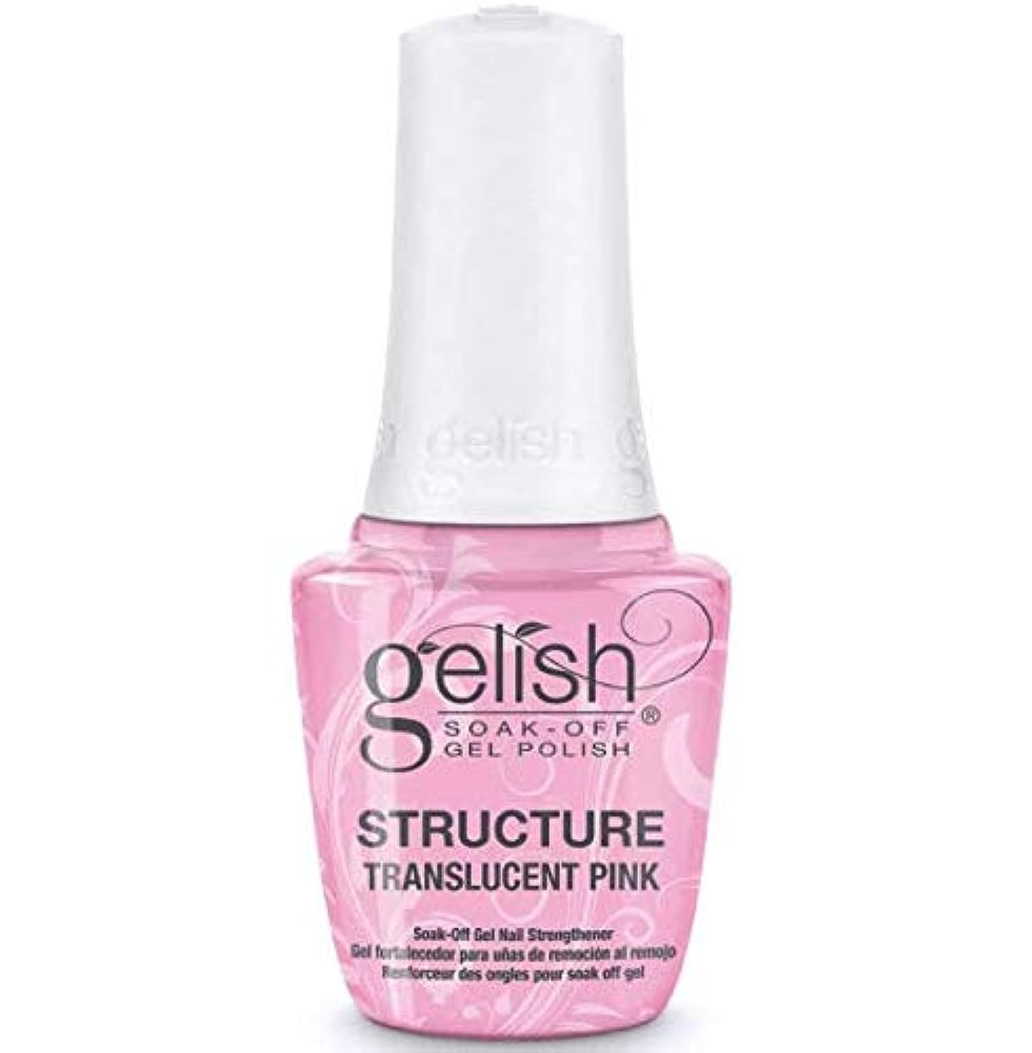 Gelish Structure Gel in translucent pink bottle offers smoother coverage and stronger nail results