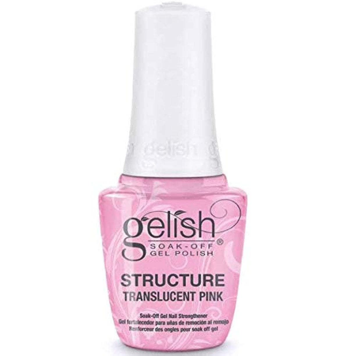 Gelish Structure Gel in translucent pink bottle offers smoother coverage and stronger nail results