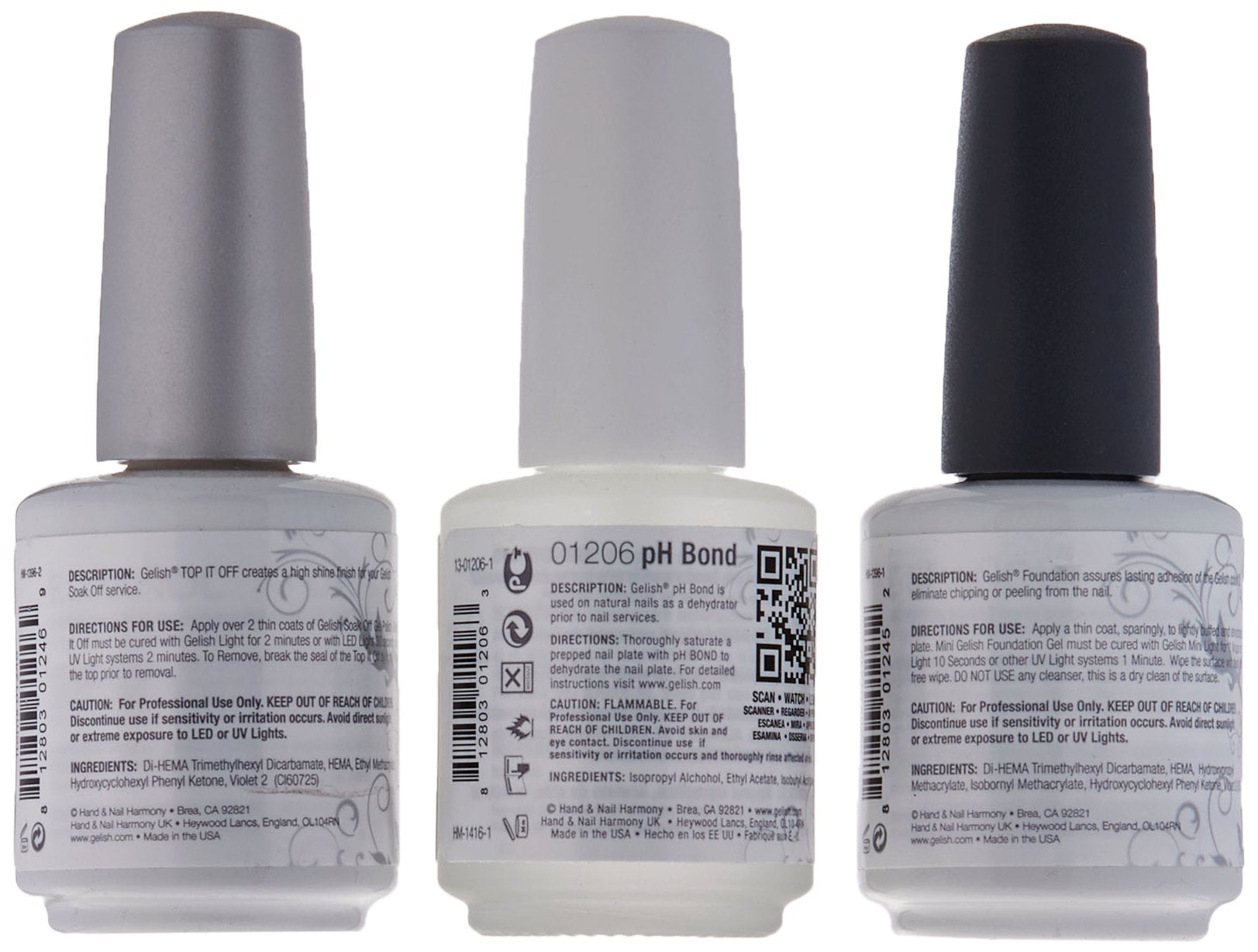 Gelish Top It Off bottle delivers a glossy, chip-resistant finish for long-lasting shine.