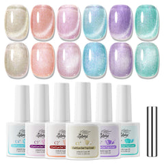 GELLAKTIK cat eye gel bottle with six color options for at-home nails