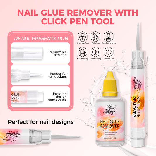 GELLAKTIK remover pen flat edge for residue sweeping.