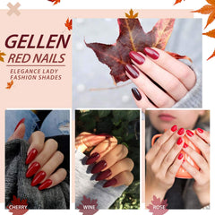 GELLEN twelve fall gel colors offering versatile, sophisticated looks