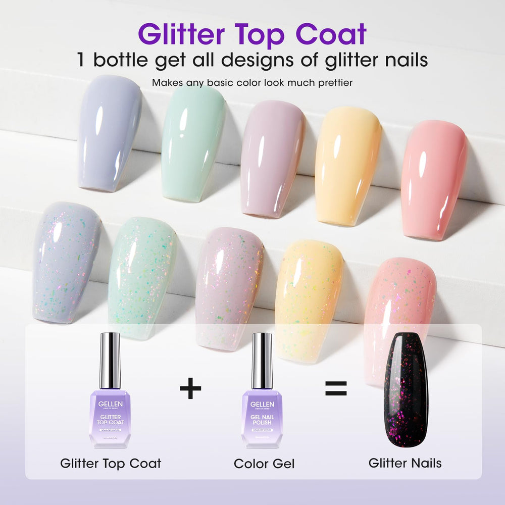 GELLEN 4-piece set packaging image showing versatile nail finishes