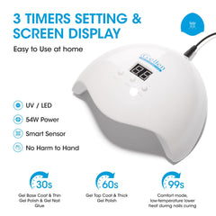 GELLEN nail lamp with hand under auto sensor for hands-free curing.