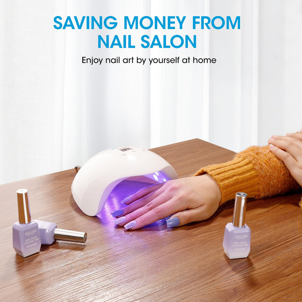 GELLEN nail lamp LCD display with timer options.