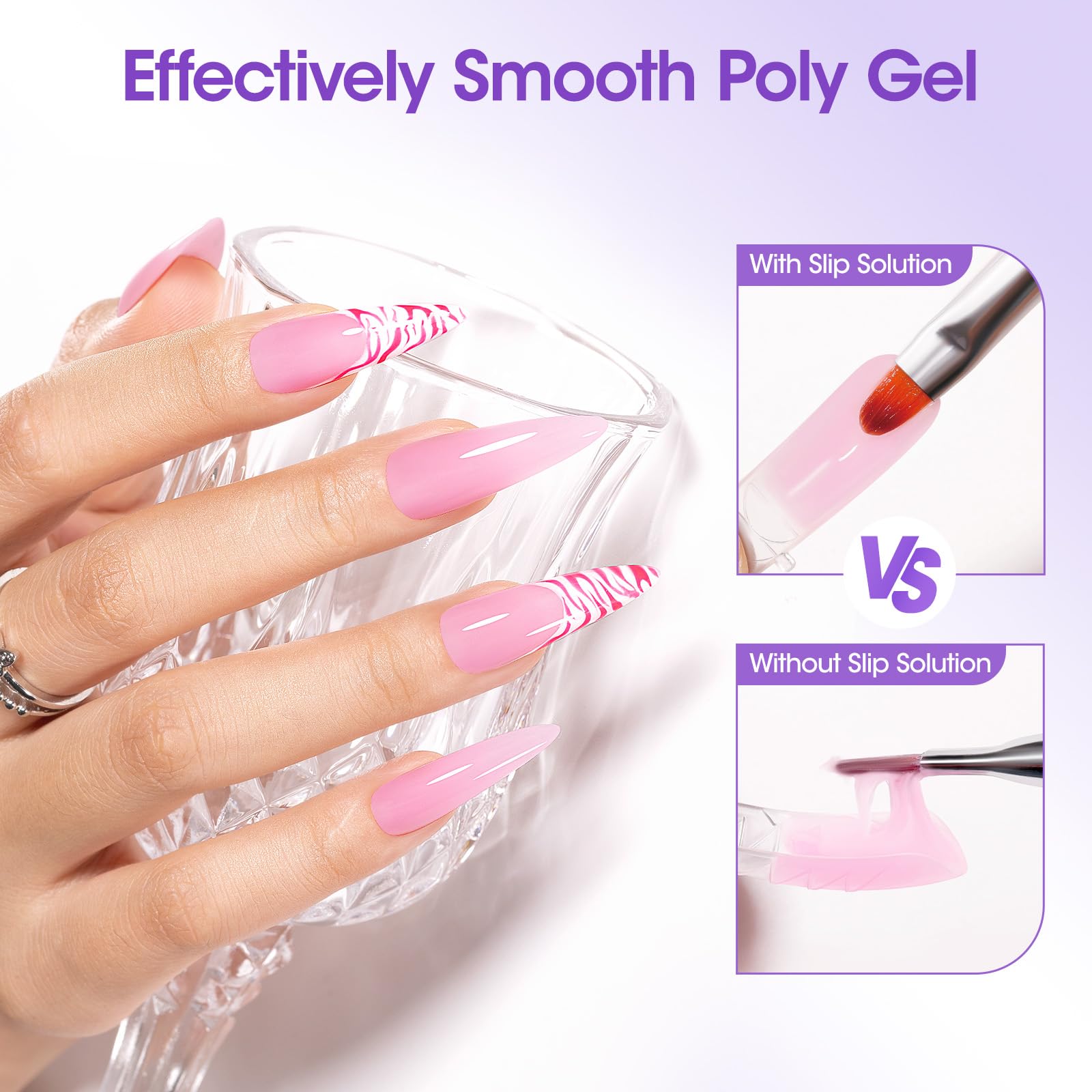GELLEN acetone-free formula gentle on skin and cuticles.