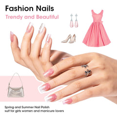 GELLEN Clear base/top coat bottle offers versatile protection and shine.