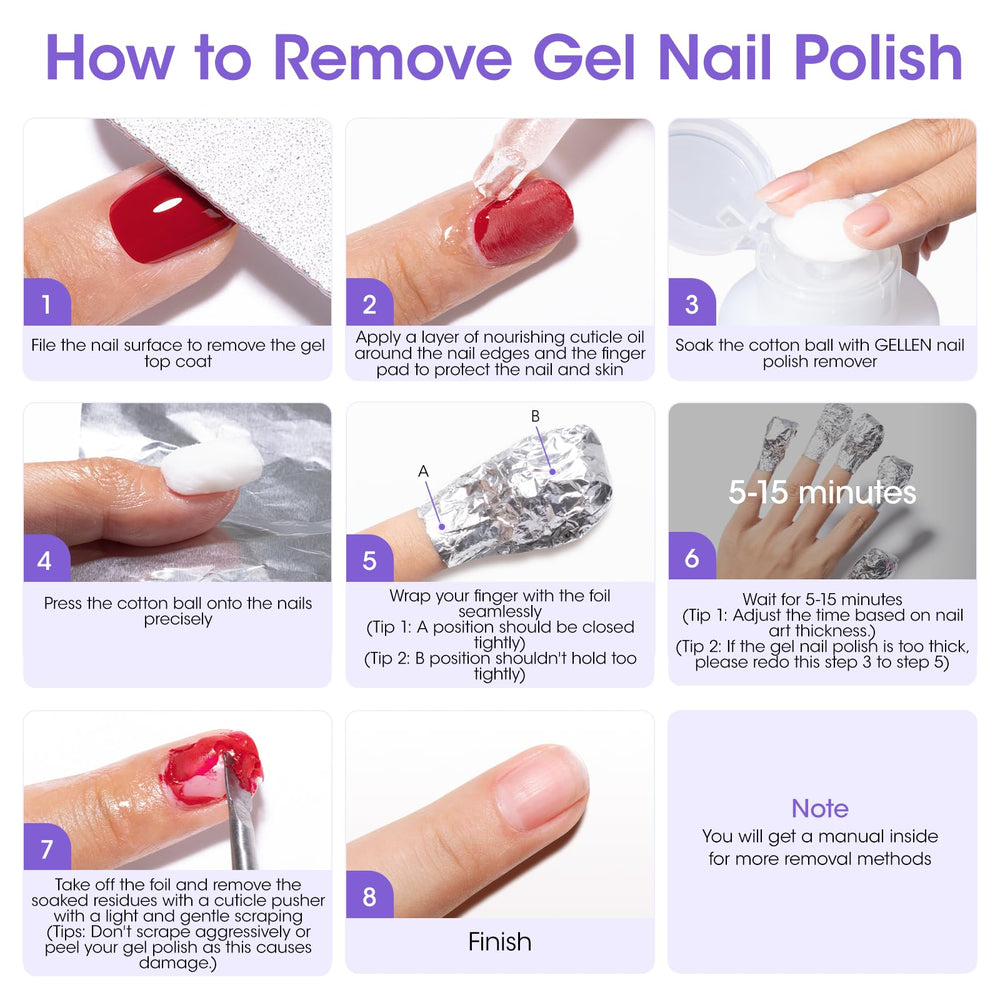 GELLEN complete nail care kit ready for multiple at-home sessions.
